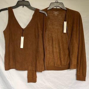 Majestic filatures bomber jacket with Deluxe T-shirt